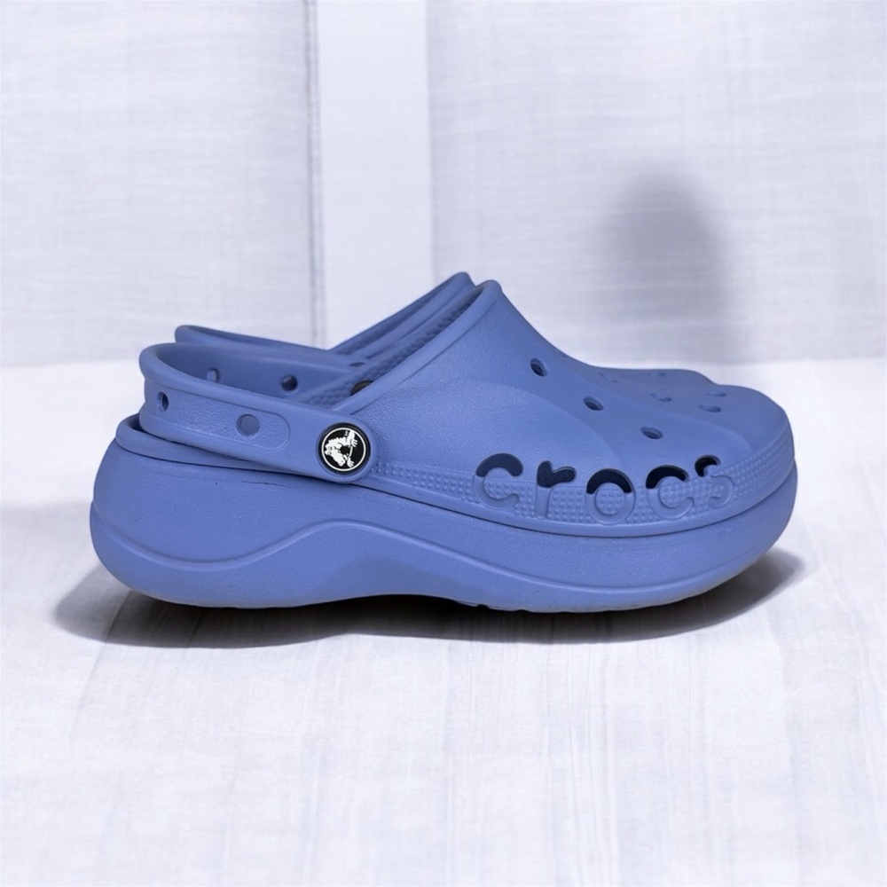 Crocs‎ Baya Platform Clog Purplish Blue SZ 6